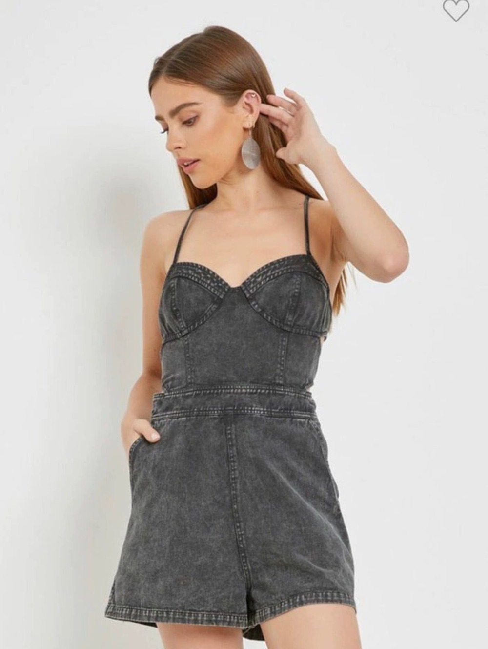 ZARA Retro Pleated Washed High Waist Loose Flare Jeans